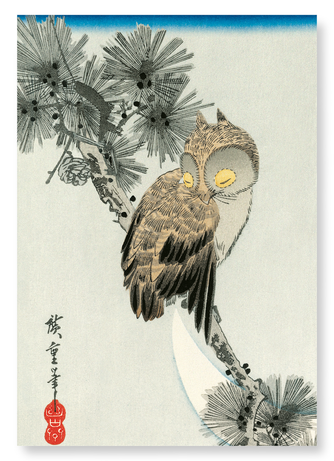 OWL: Japanese Art Print