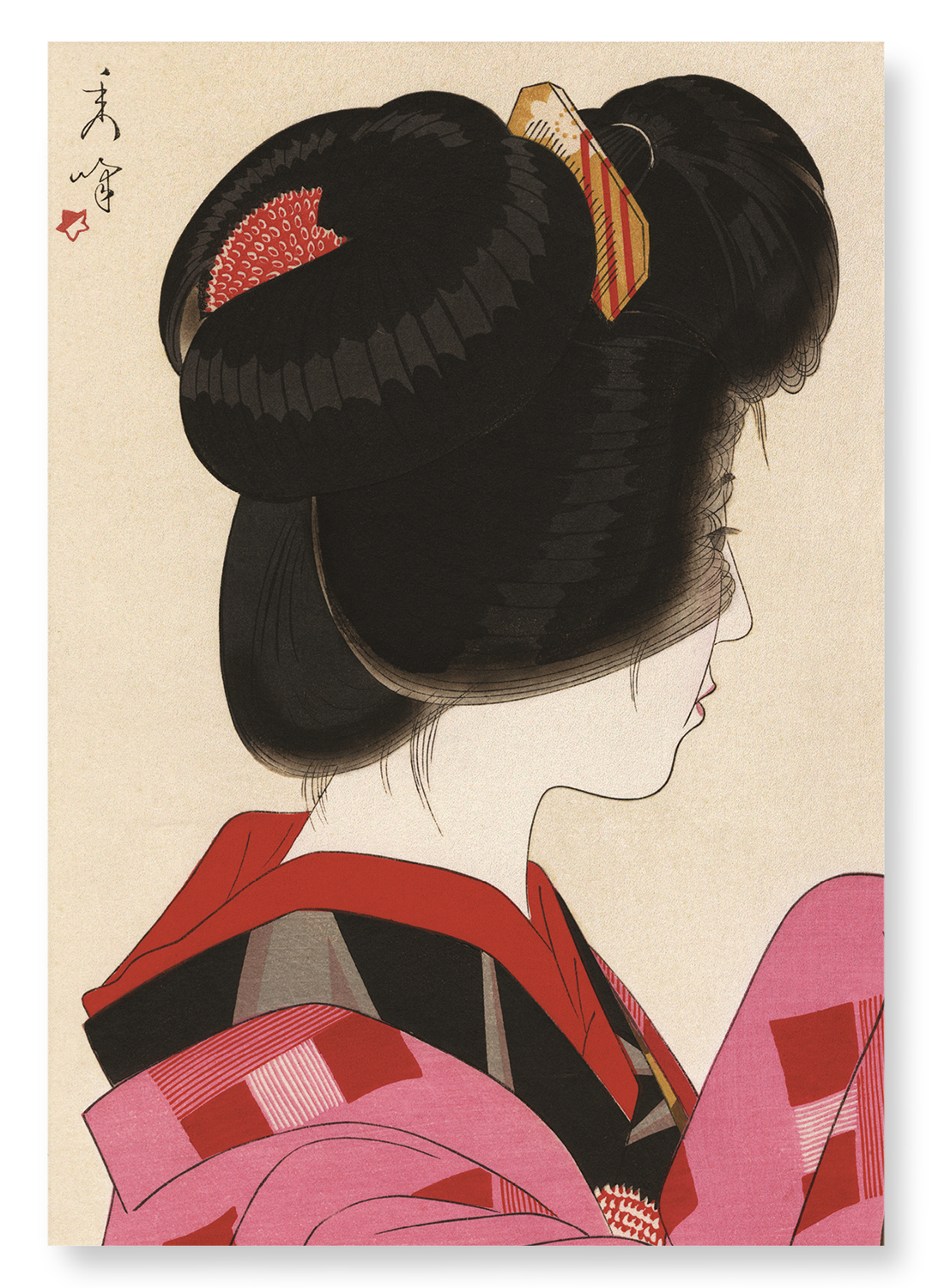 RED COLLAR: Japanese Art Print