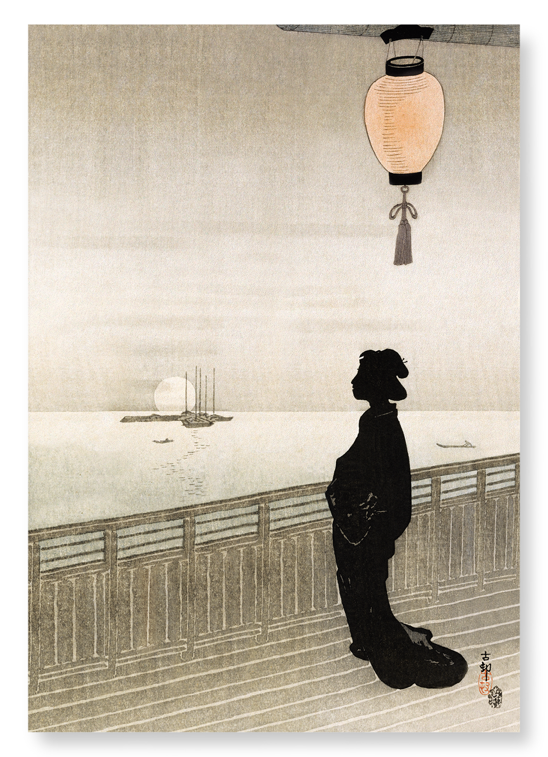 EVENING SILHOUETTE: Japanese Art Print