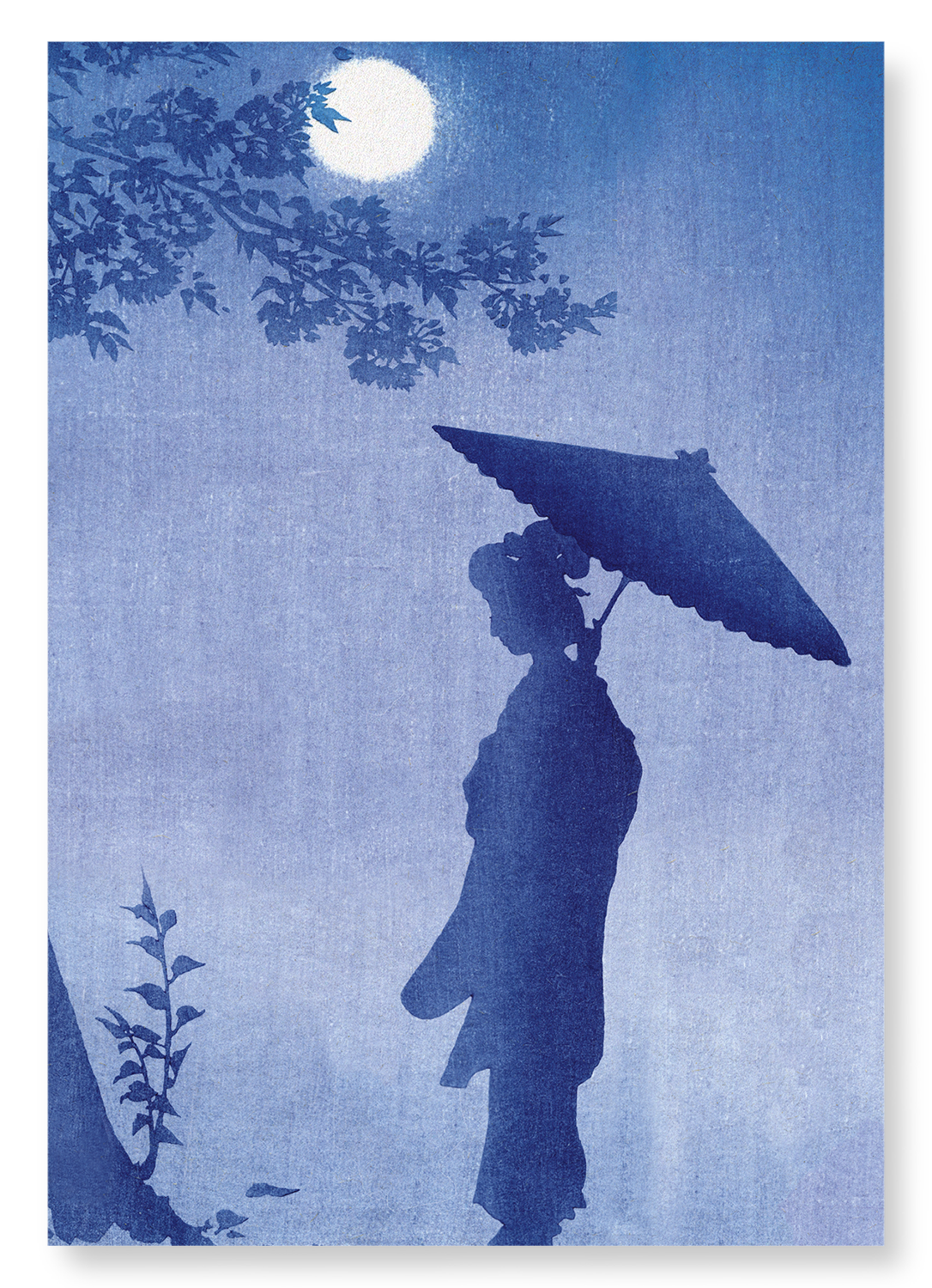 BEAUTY IN SPRING MOONLIGHT: Japanese Art Print