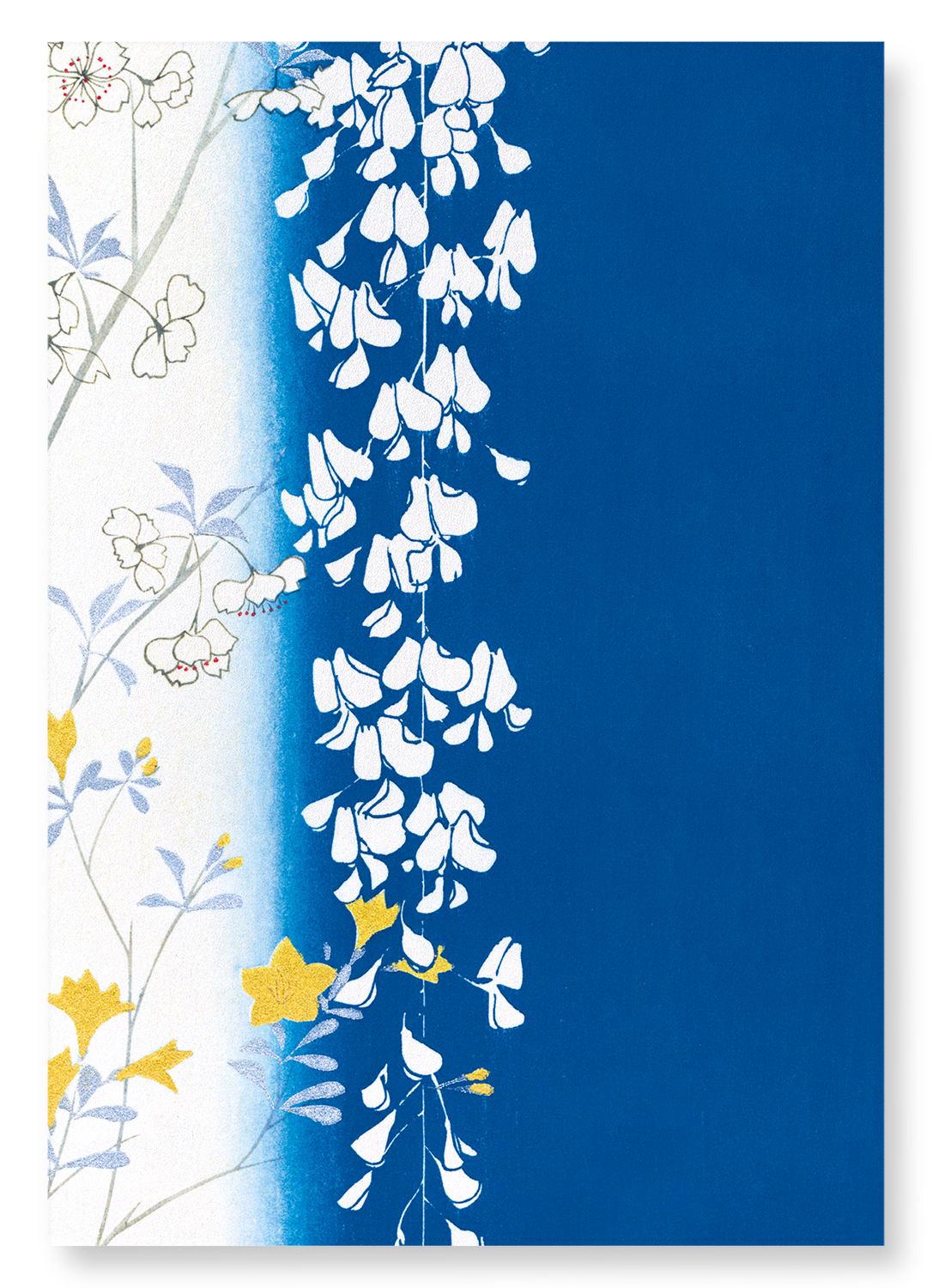 WISTERIA AND BLOSSOMS: Japanese Art Print