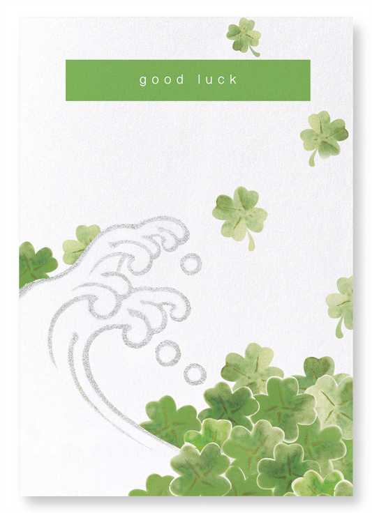 GOOD LUCK CLOVER: Japanese Art Print