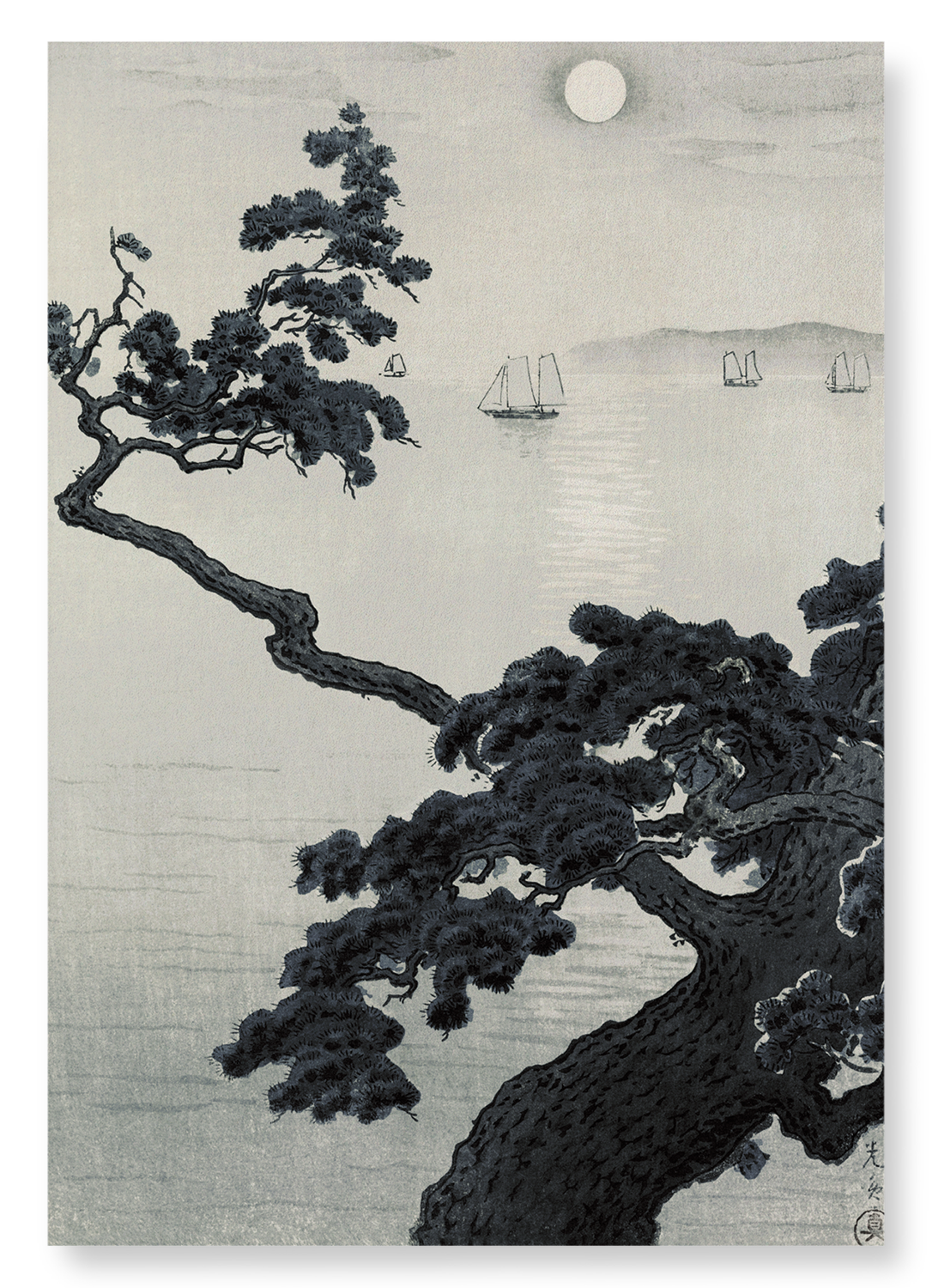 PINE AT AKASHI: Japanese Art Print