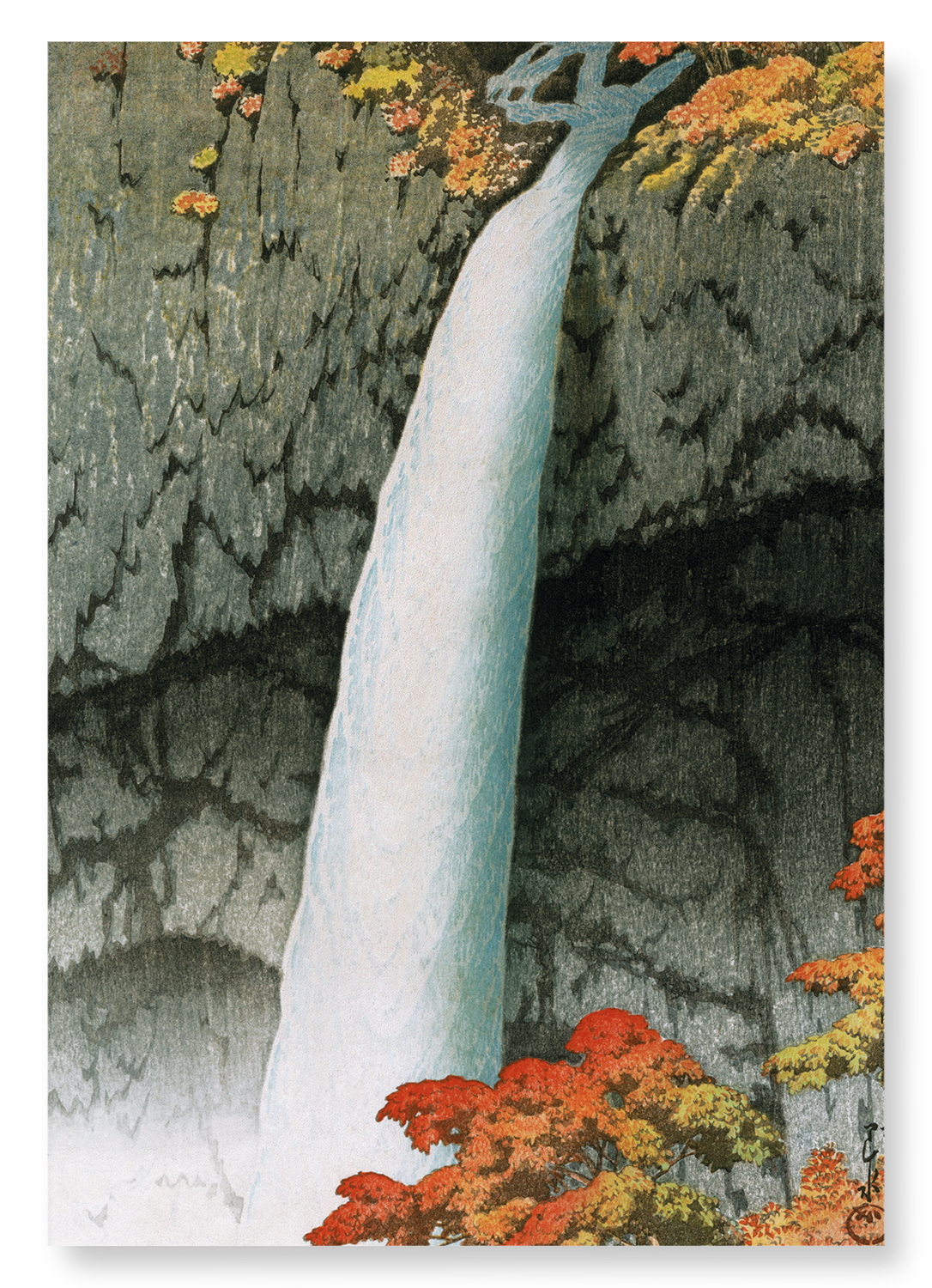 NIKKO WATERFALL: Japanese Art Print