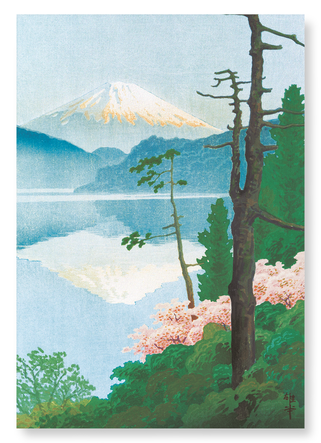 MOUNT FUJI FROM TAGANOURA (C. 1930): Japanese Art Print