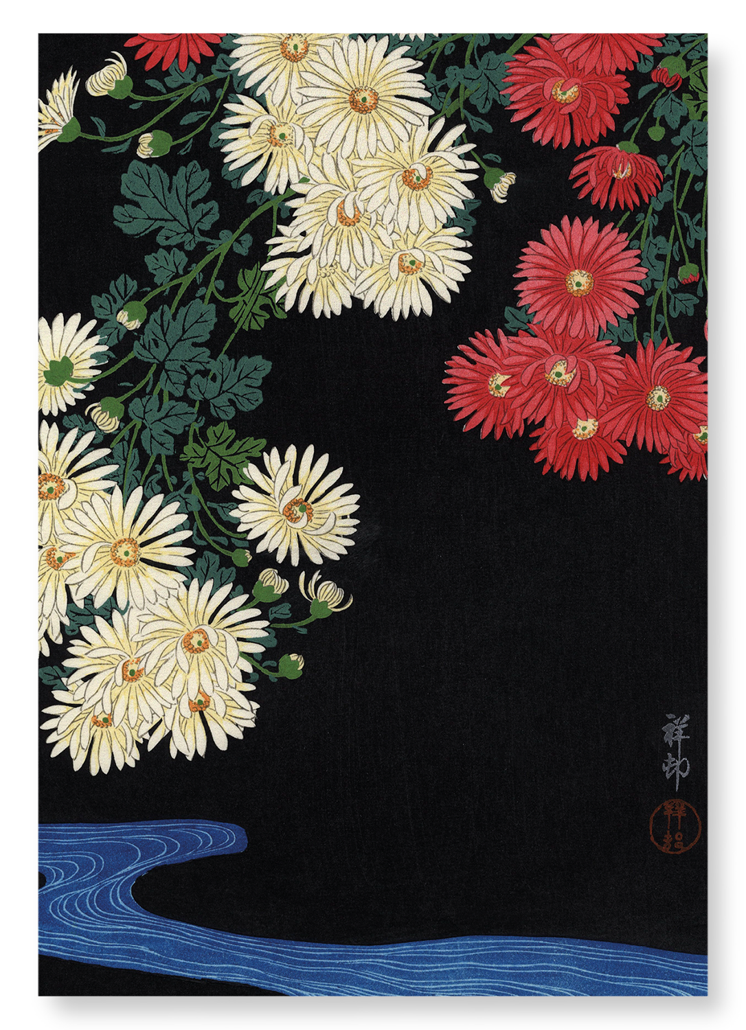 CHRYSANTHEMUM: Japanese Art Print