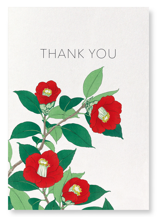 THANK YOU CAMELLIA: Japanese Art Print