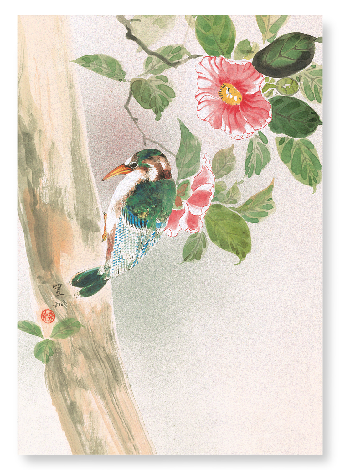 WOODPECKER (C.1890): Japanese Art Print