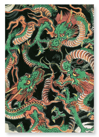 THREE DRAGONS: Japanese Art Print