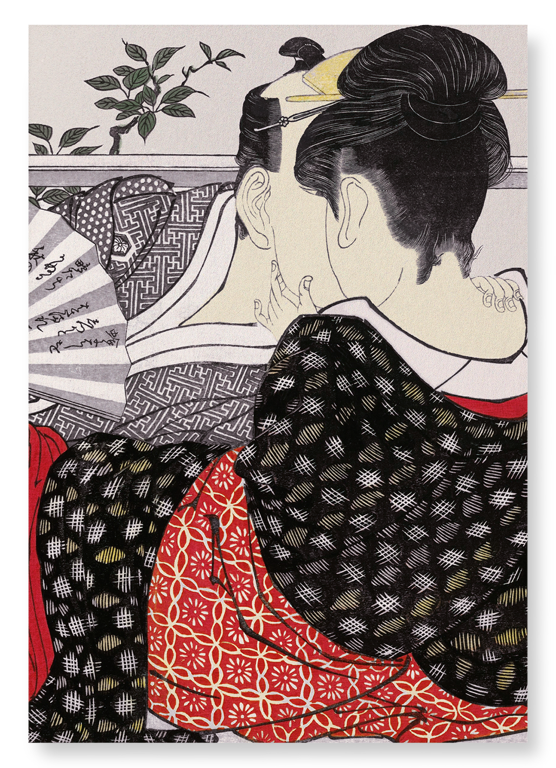 UPSTAIRS ROOM OF A TEAHOUSE: Japanese Art Print