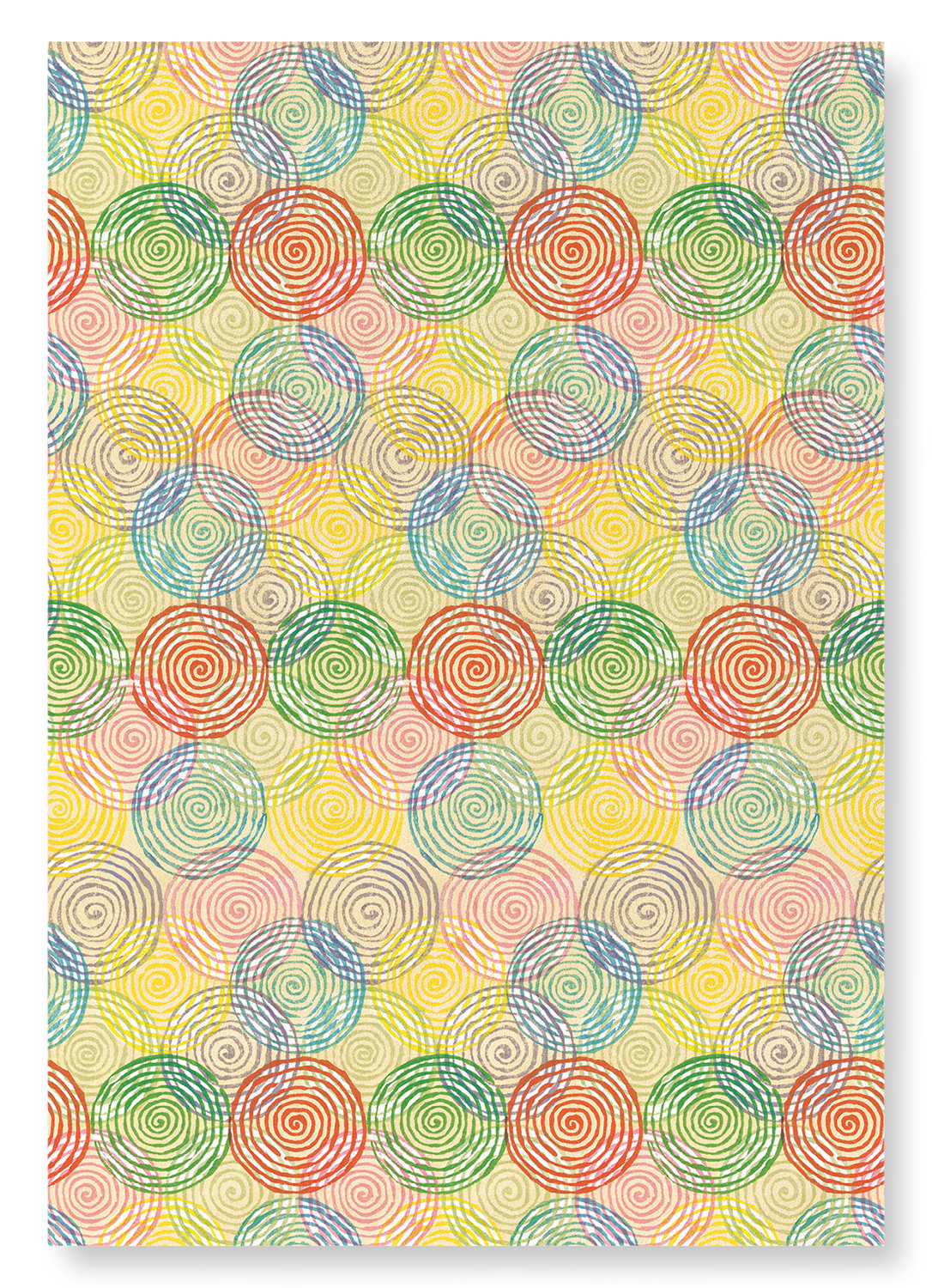 CIRCLES OF LIGHT COLOURS: Japanese Art Print