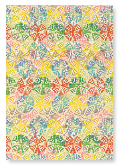 CIRCLES OF LIGHT COLOURS: Japanese Art Print