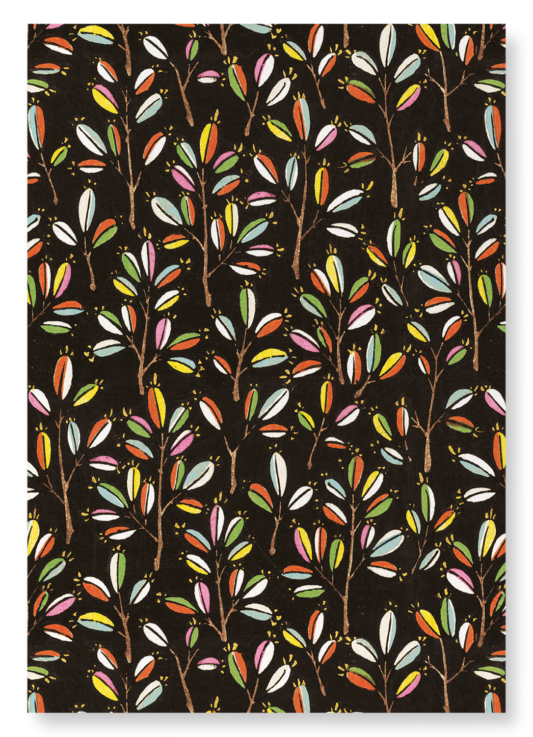 COLOURFUL BRANCHES: Japanese Art Print