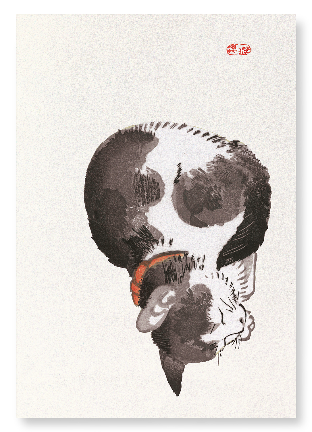SLEEPING CAT: Japanese Art Print