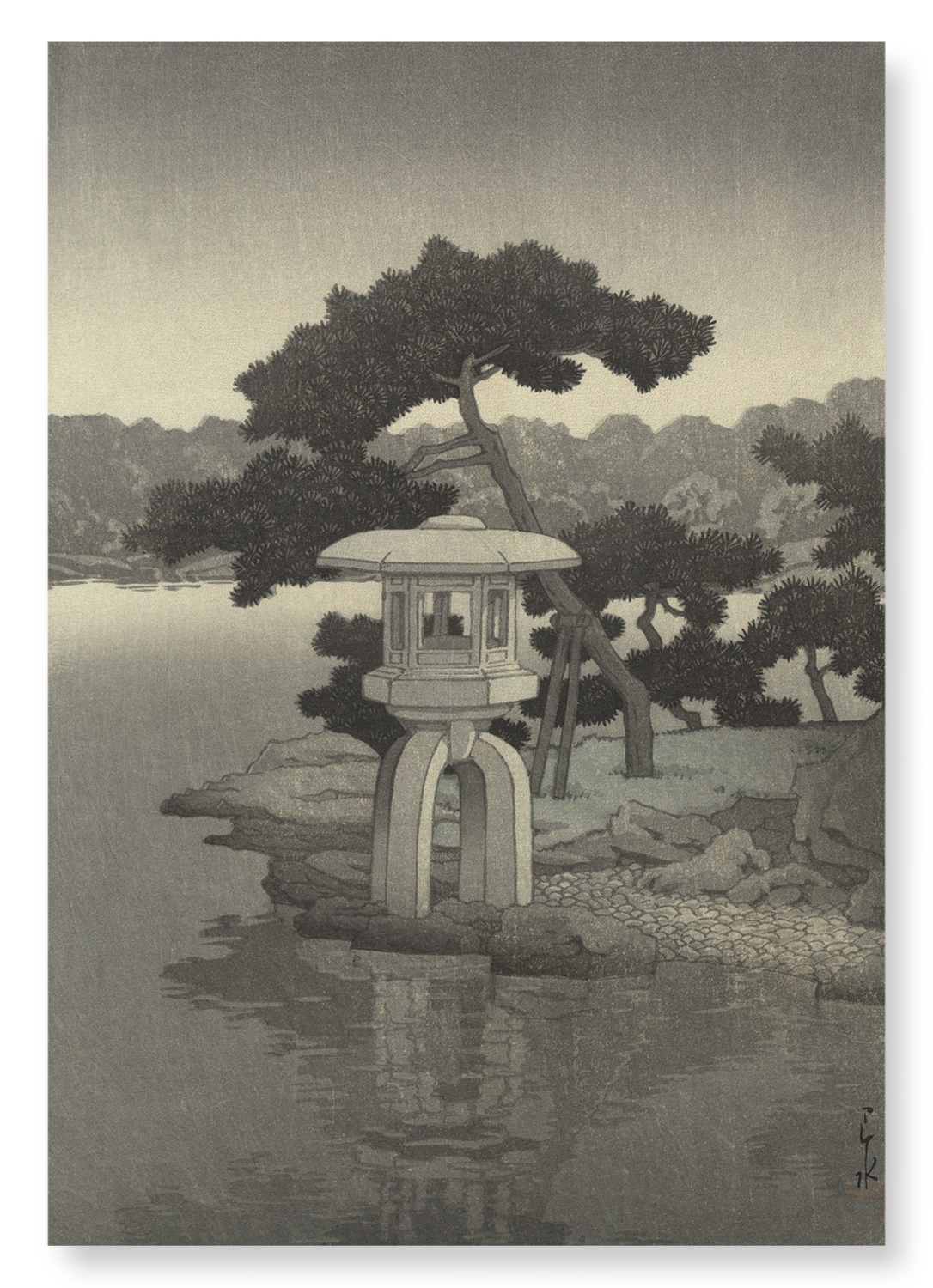 KIYOSUMI GARDEN (1938): Japanese Art Print