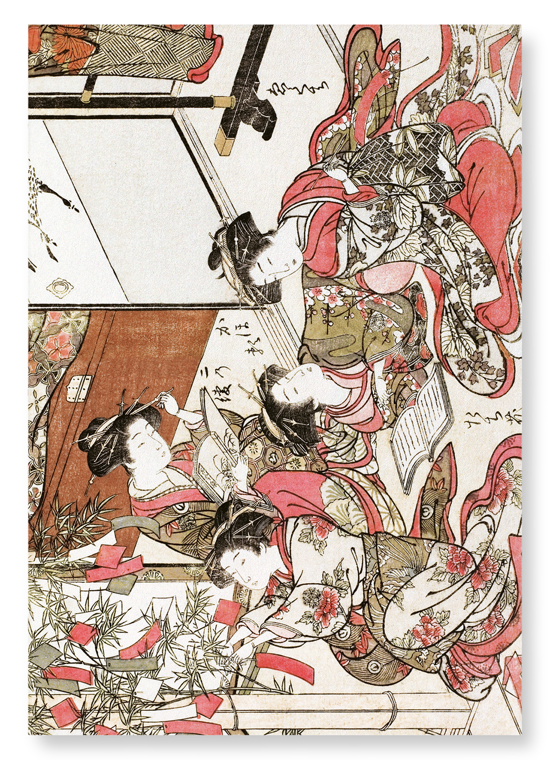 COURTESANS OF SHIN KANAYA READING (1776): Japanese Art Print