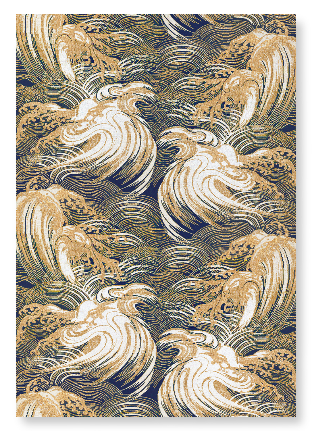 DESIGN OF WAVES (EARLY 20TH C.): Pattern Art Print