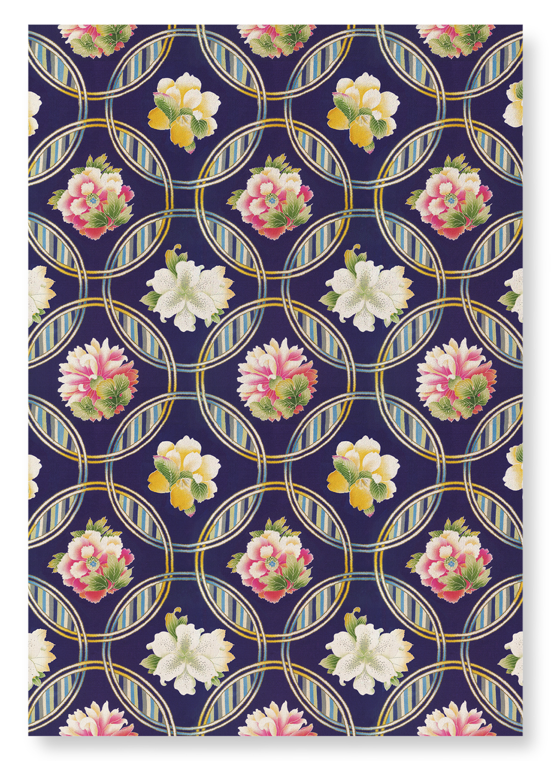 CIRCULAR FLORAL PATTERN (C.1920): Pattern Art Print