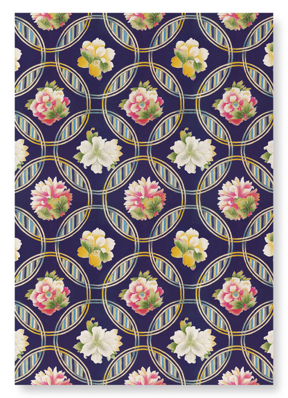 CIRCULAR FLORAL PATTERN (C.1920): Pattern Art Print