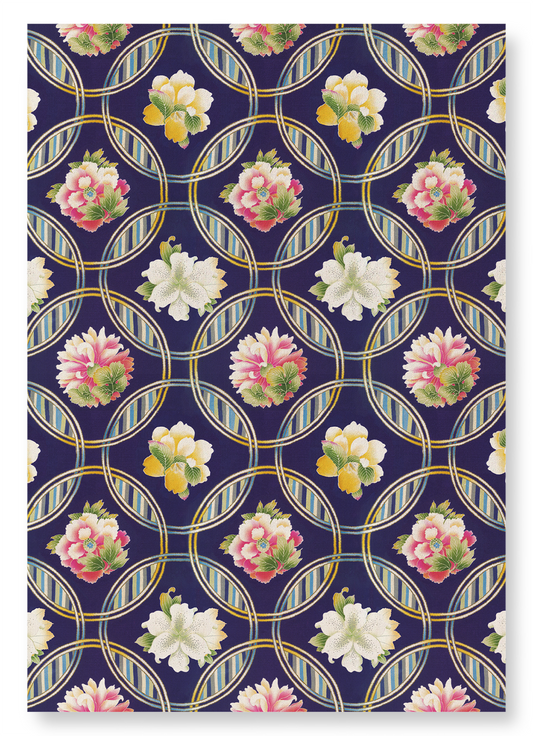 CIRCULAR FLORAL PATTERN (C.1920): Pattern Art Print