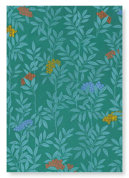 NANDINA ON TEXTILE (C.1930-1950): Japanese Art Print