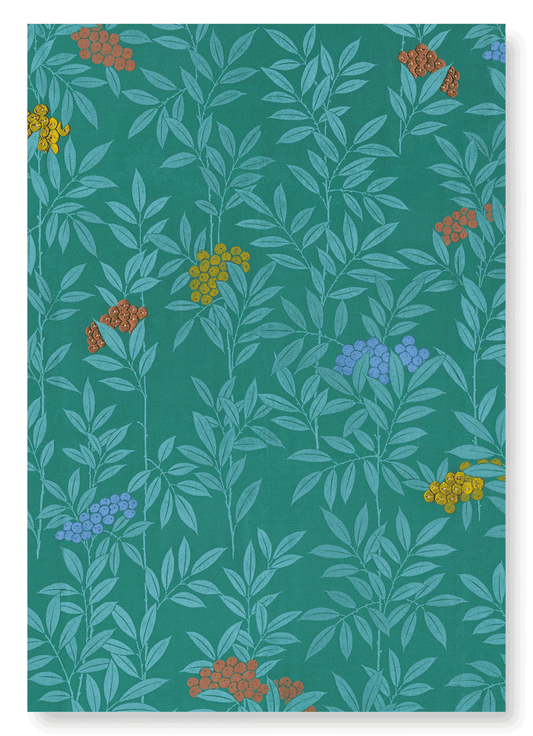 NANDINA ON TEXTILE (C.1930-1950): Japanese Art Print