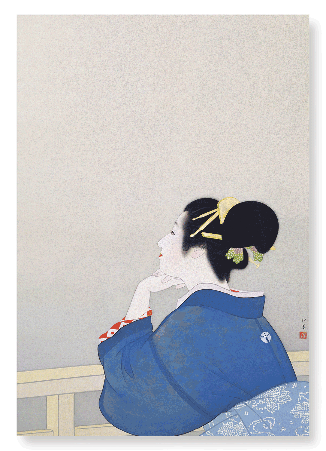 WAITING FOR THE MOON TO RISE (1944): Japanese Art Print
