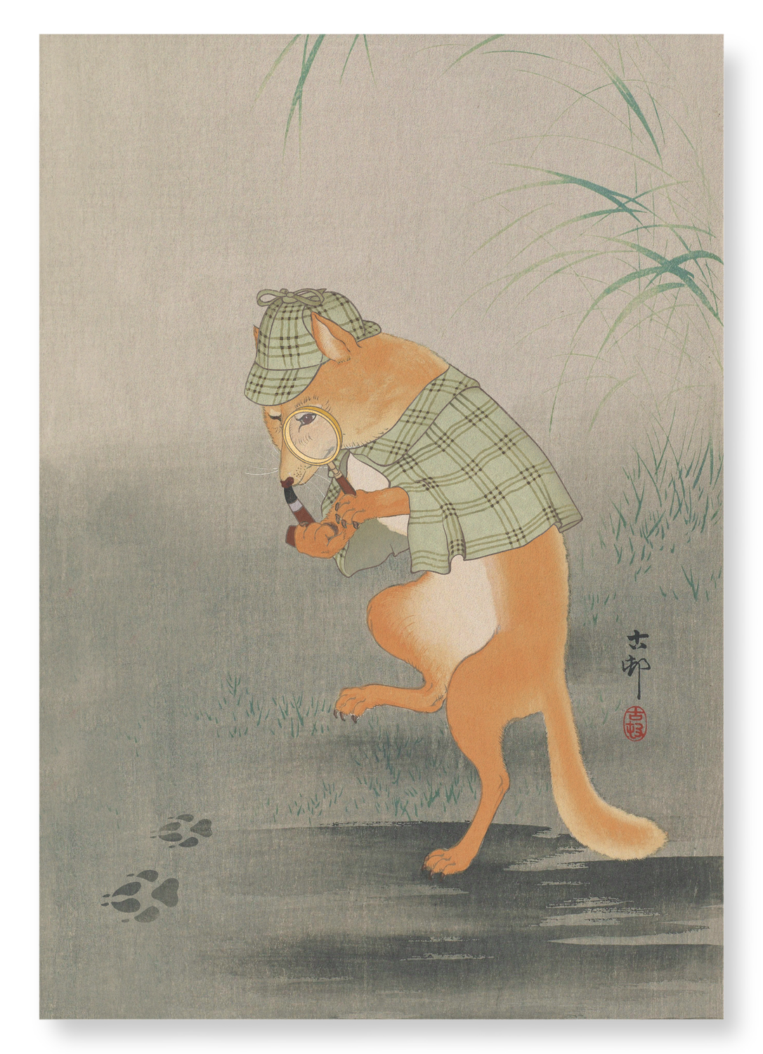 SHERLOCK FOX: Japanese Art Print