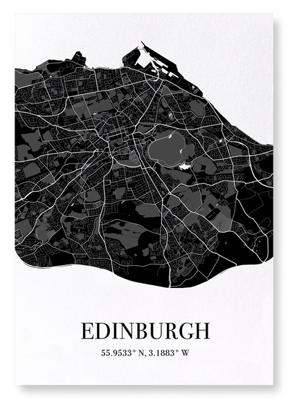 EDINBURGH CUTOUT: Map Cutout Art Print