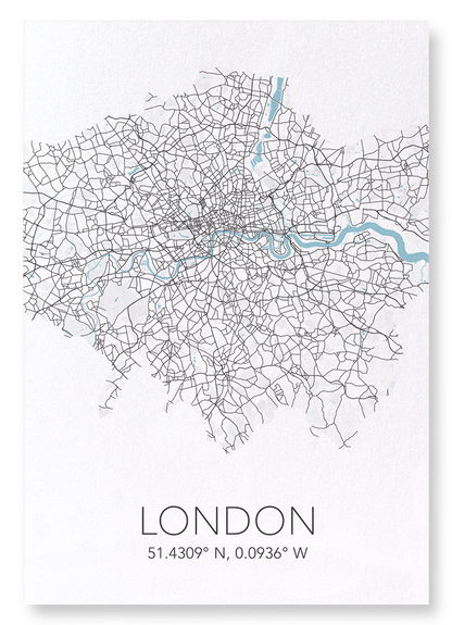 LONDON CUTOUT: Map Cutout Art Print