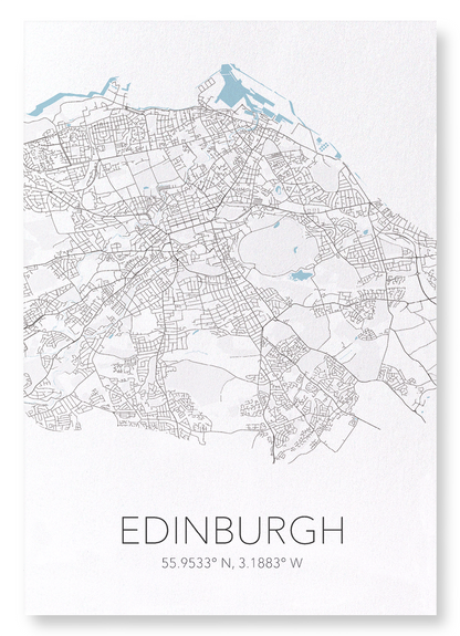 EDINBURGH CUTOUT: Map Cutout Art Print