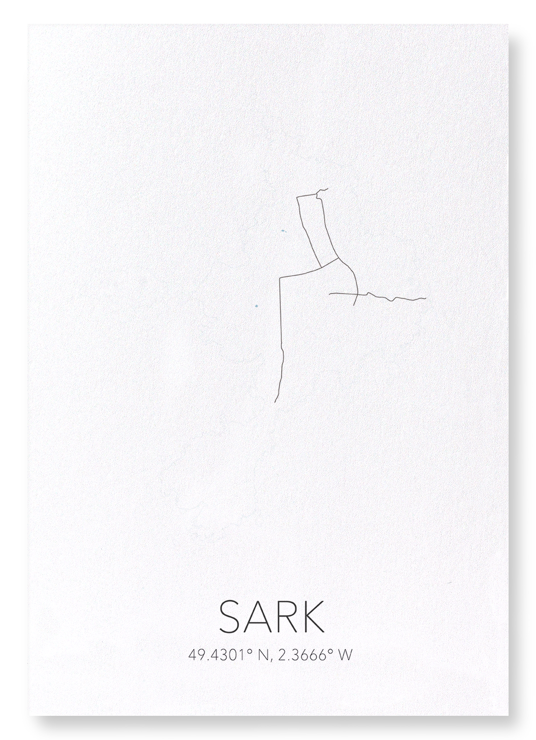 SARK CUTOUT: Map Cutout Art Print