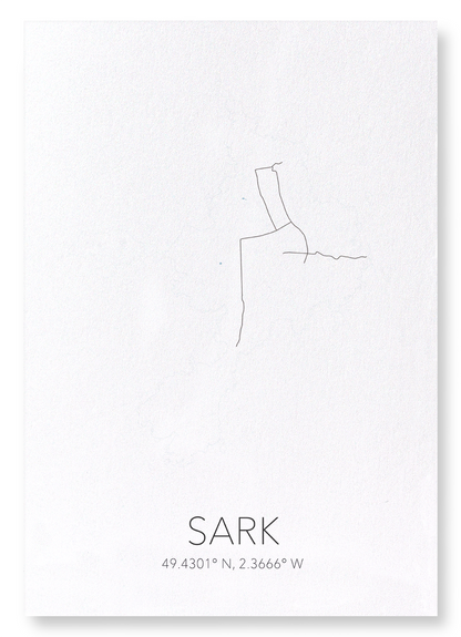 SARK CUTOUT: Map Cutout Art Print