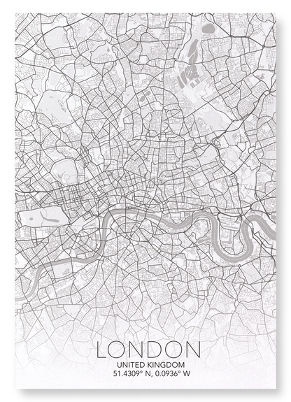 LONDON FULL MAP: Map Full Art Print