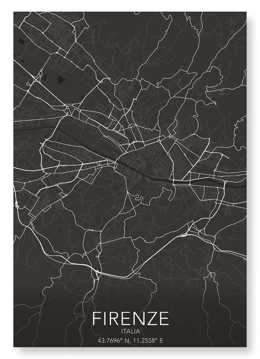 FLORENCE FULL: Map Full Art Print