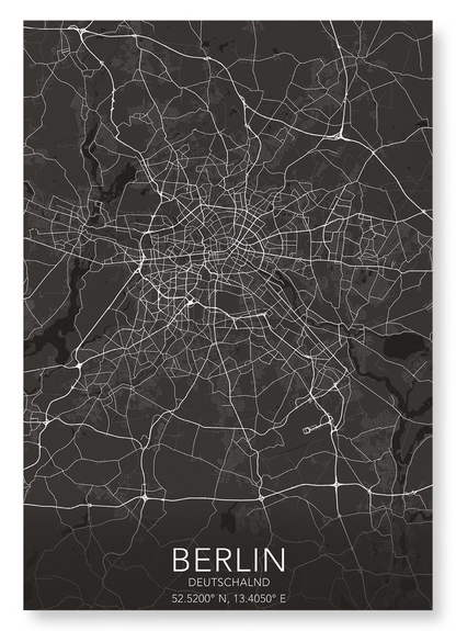 BERLIN FULL: Map Full Art Print