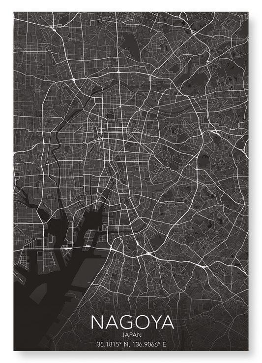 NAGOYA FULL: Map Full Art Print