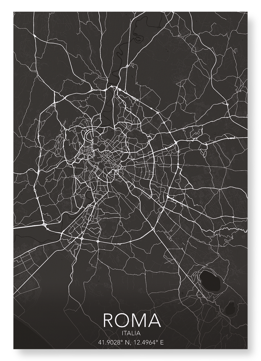 ROME FULL: Map Full Art Print