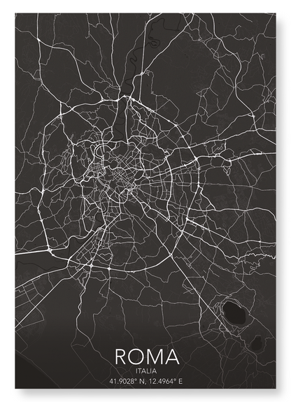 ROME FULL: Map Full Art Print