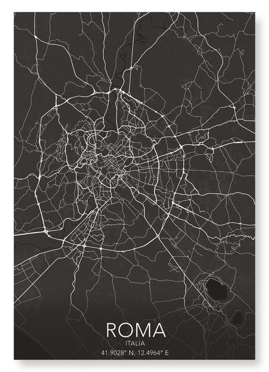 ROME FULL: Map Full Art Print