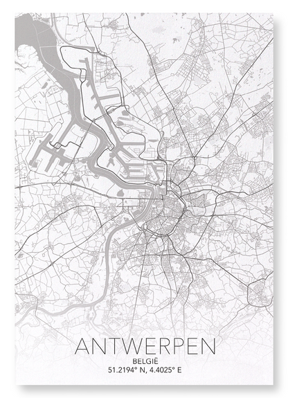ANTWERP FULL: Map Full Art Print