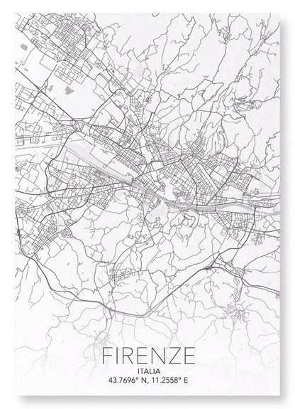 FLORENCE FULL: Map Full Art Print