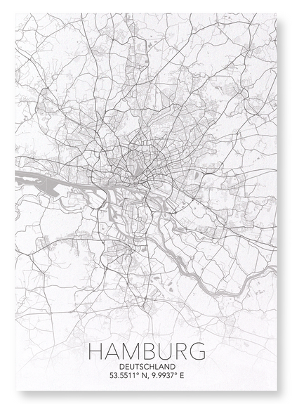 HAMBURG FULL: Map Full Art Print
