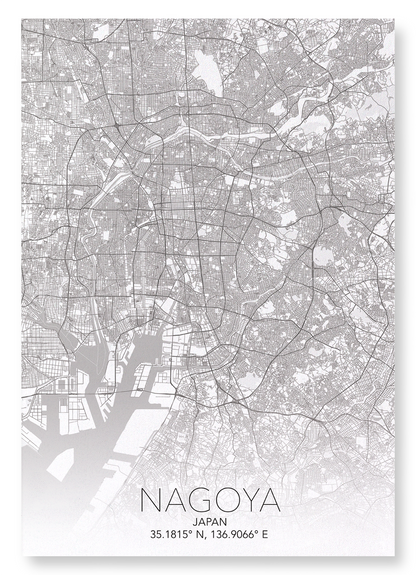 NAGOYA FULL: Map Full Art Print