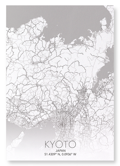 KYOTO FULL: Map Full Art Print
