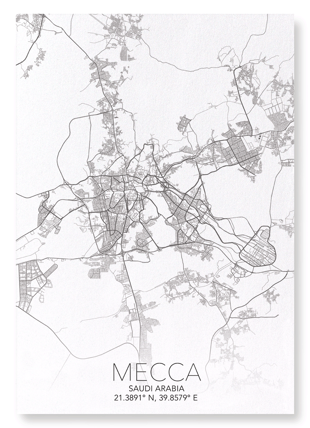 MECCA FULL: Map Full Art Print