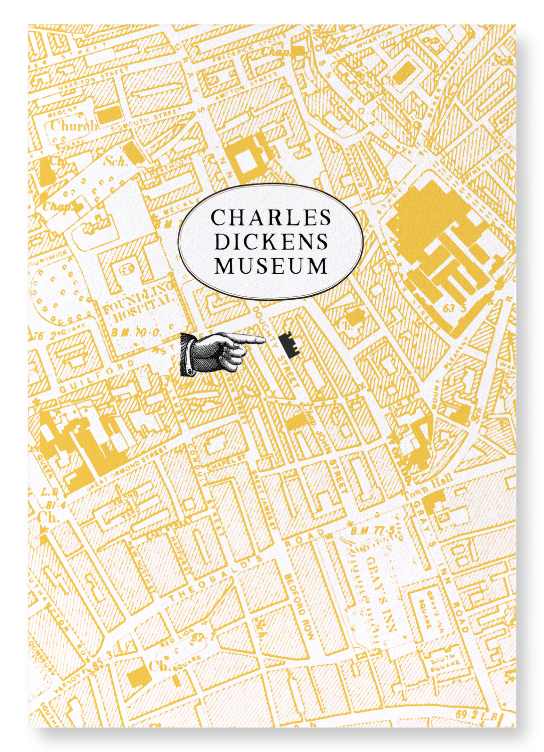 CHARLES DICKENS MUSEUM: Map Zoom Art Print