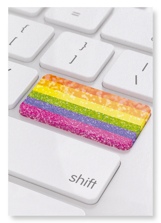 RAINBOW KEYBOARD: Photo Art Print
