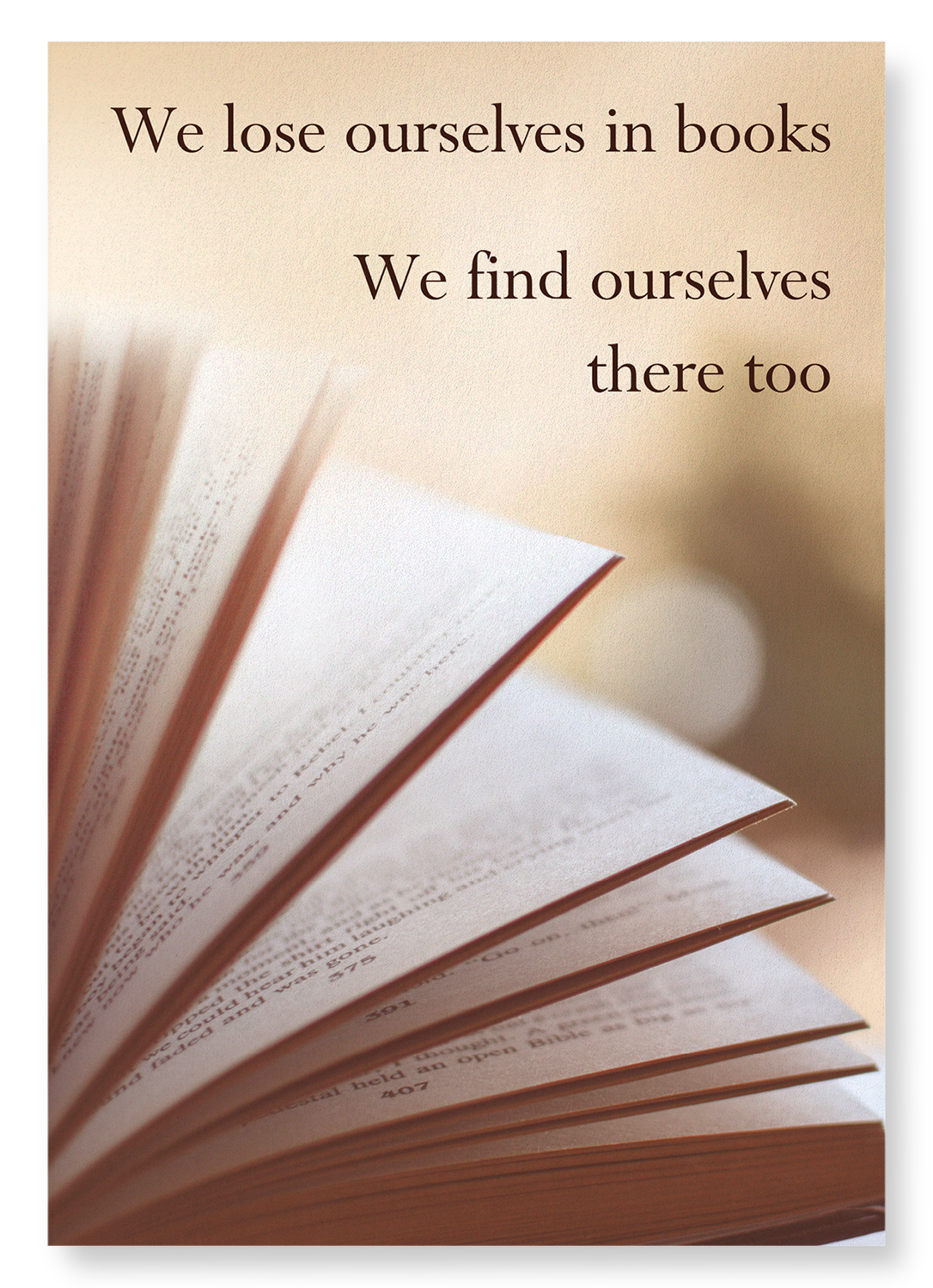 FINDING OURSELVES IN BOOKS: Photo Art Print
