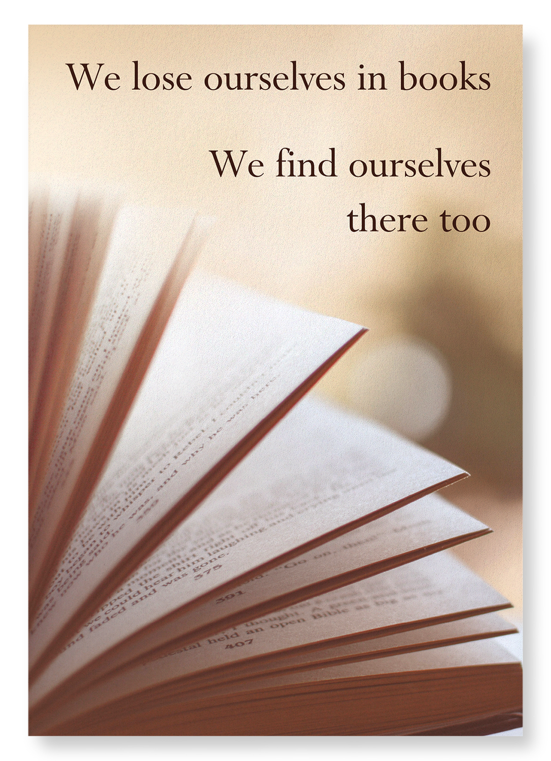 FINDING OURSELVES IN BOOKS: Photo Art print